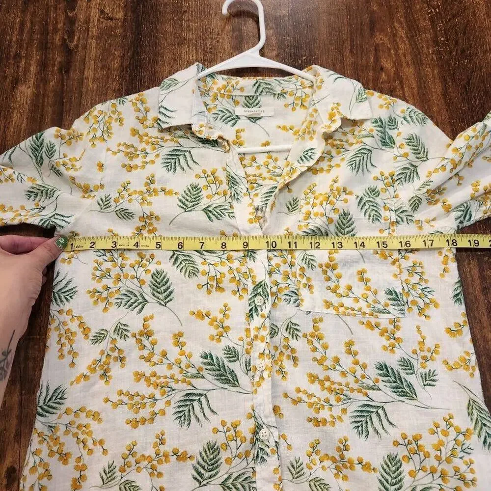 Springfield yellow flower blouse